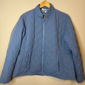 The Vermont Country Store Women’s Quilted Blue Jacket 1X